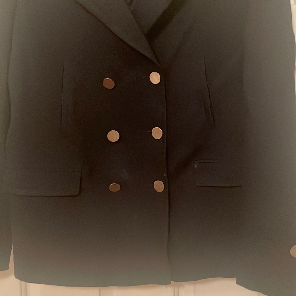 Navy Bcbgmaxazria Double Breasted Jacket - image 4